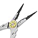 Lixada Aluminum Fishing Pliers Braid Cutters Split Ring Pliers Hook Remover Fish Holder with Sheath and Lanyard (Optional) (Silver-7.87inch)