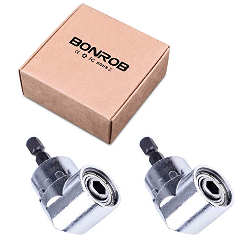 image for BONROB 2PCS Right Angle Drills, 105 Degrees Angle Extension Power Scre