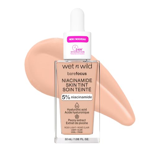wet n wild Bare Focus Skin Tint, 5% Niacinamide Enriched, Buil... 41IwDkWM3jL