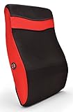 Vibrating Contoured Back Massaging Pillow - Back Therapy Massage Electric BO Lumbar Support Cushion Relax Muscles Relieve Stress Reduce Pain - Use in Office Home Car Airplane Travel by Ideas In Life