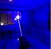 Blue, power : 1200MW Blue Pointer Flashlight lighted cigarette & match Beam Module 16340 Battery Charger box