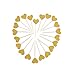 VERSAINSECT Cupcake Toppers Twinkle Gold Snacks Decor DIY Mini Glitter Birthday Cake Decoration Picks Wedding Bridal Baby Shower Party Suplliers