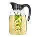 The Republic of Tea Double Infusion Gourmet Iced Tea Pitcher, BPA-Free, 3 Pitcher Inserts Included
