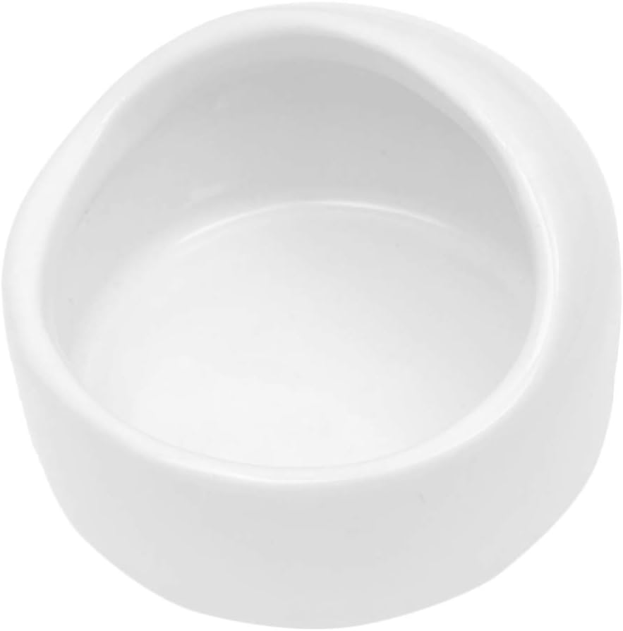POPETPOP Ceramic Hamster Feeding Bowl 2.4 Inch Chew Resistant Small Animal Food Dish for Gerbils Mice and Rodents Suitable for Dry and Fresh Food