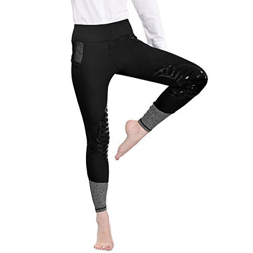 image for HR Farm Women's Silicone Tights Horse Riding Gel Grip Pull On Leggings