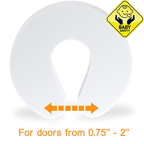 Baby Proofing Door Stopper, Finger Pinch Guard Upgrade Version, Thick Design, Prevents Children Finger Pinch Injuries, Child Safety by CalMyotis (4pack)