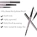 Music Flower Eyebrow pencil with Dual Ends, Eyebrow pen Brow Pencil Dark Brown
