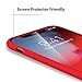 TORRAS [Love Series iPhone X Case 2017 (ONLY), Liquid Silicone Gel Rubber Shockproof Case Soft Microfiber Cloth Lining Cushion Compatible with iPhone X (2017), Red