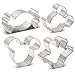 Cookie Cutters Set - Cookie Cutters Mini Geometric Shapes Cookie Cutters, Vegetable Shape Cutters for Kitchen, Baking, Halloween & Christmas,12 Pcs (1)