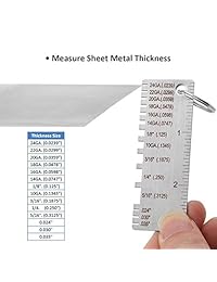 Wire hoja metal de espesor Gauge 229895 Medidor chapado en tamaño de soldadura herramienta de inspección