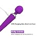 CNHIDEE Mini Multi-Speed Waterproof Therapeutic Wireless Power Wand Vibrator Massager, Purple, 4.16 Ounce