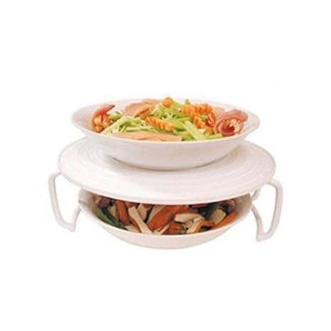 Amazon.com: Soporte para microondas doble capa Plato de ...