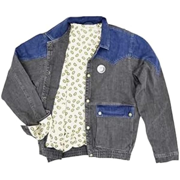 ANB Collection Back To Future Marty-McFly Grey Denim Jacket For