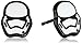 Star Wars Jewelry Unisex Episode 7 Stormtrooper Stainless Steel Stud Earrings