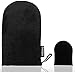 Self Tanner Applicator Mitt with Bonus Facial Sunless Tanning Glove in Travel Bag (Black)