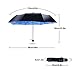 ColorDrip Unisex Adult's Blue Sky White Clouds Folding Travel Umbrella