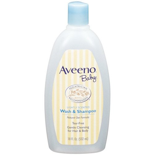 Aveeno Baby Wash and Shampoo - 18 Oz 2/pack image
