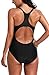 ATTRACO Women's Athletic One Piece Swimsuit Sports Racerback Training Swimwear