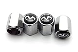 4x Chrome Metal Tyre Tire Valve Stem Caps fit Infiniti all models 947