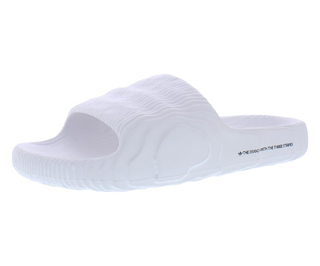 Photo 1 of Adidas Adilette 22 Slip On Mens Shoes Size 8, Color: Crystal White/Crystal White/Core Black