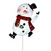 Christmas Yard Garden Stakes Decor Set of 4 Cheerful Characters 2 Penguins Snowman and Santa Claus Metal Signs for Home Outdoor Lawn Pathway Walkway Driveway Holiday Decorations by Gift Boutique