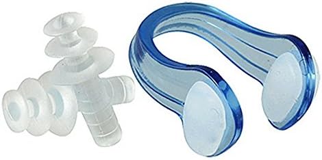 Swimming Nose Clip Plug 3pcs In 1 Set Soft Silicone Ear Earplug Protector