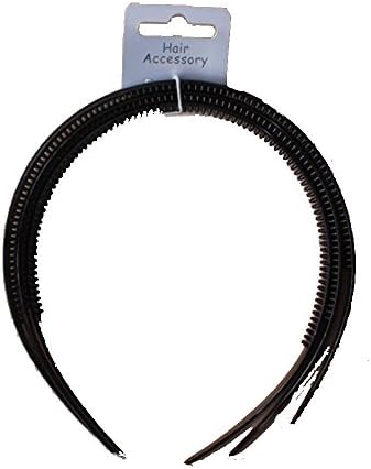 3 Slim Black Alice Bands