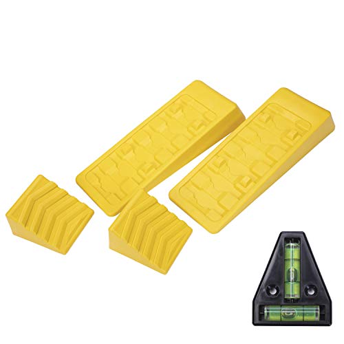 Homeon Wheels RV Leveling Blocks Wheel Chocks Heavy Duty Trailer