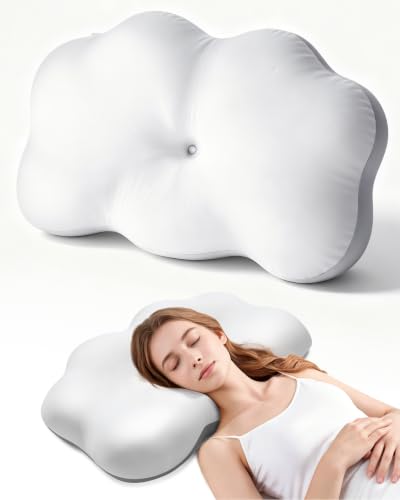 HOMCA Cloud Memory Foam Pillow for Neck Pain Relief (23.6x15.7x3.5/4.7in) - Used condition - CA$51.09