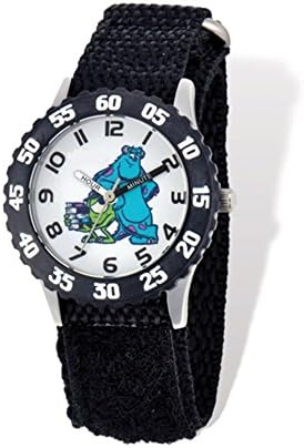 Disney Monsters U Mike/Sulley Black Velcro Time Teacher Watch