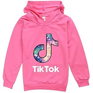 TIK tok Kindertrui voor lente en herfst met lange mouwen en capuchon voor dames en heren