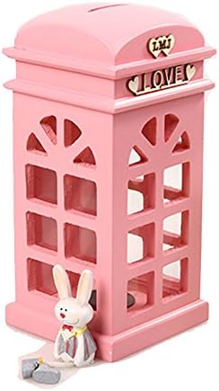 Jeanks Britain telephone booth coin banks booth money box piggy bank