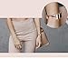 bayite Bands Compatible with Fitbit Charge 2, Slim Genuine Leather Band Replacement Accessories Strap Charge2 Women Men (Rose Gold, 5.5 Inch - 6.7 Inch)