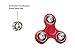Fidget Hand Spinners [2 PACK] - Best Spinner for Anxiety, Stress, Boredom Relief - Prime Quality - Perfect for Kids, Fidgeters, Cube and Gift Giving (Black & Red)