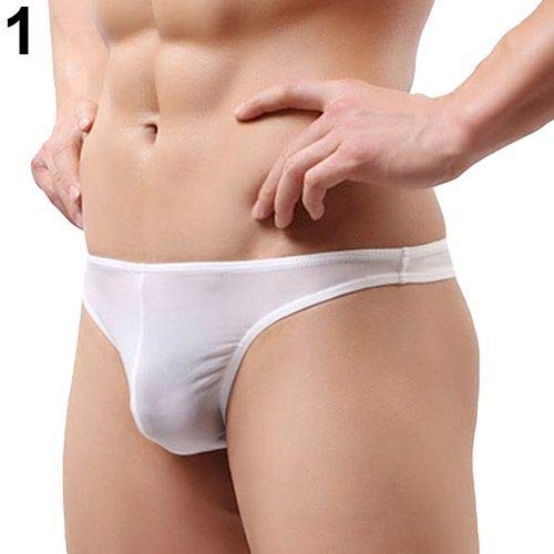Buy Sexy Men T Back Thongs Comfortable Ice Silk Low Waist