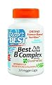 Doctor's Best Fully Active B Complex Nutritional Supplement, 30 Count (Pack of 3)