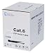 CAT6 Plenum (CMP) 1000ft Bulk Ethernet Cable [ETL Listed] | White | 550MHz, 23AWG, UTP | FLUKE Tested | Guaranteed High Performance