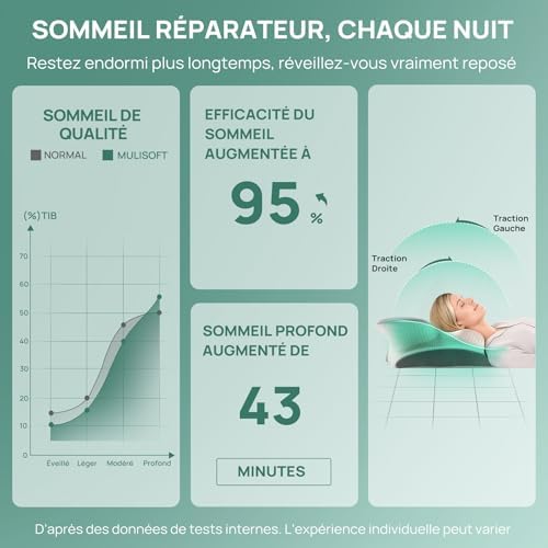 Oreiller Ergonomique Cervical Oreiller Papillon à Mémoire de Forme