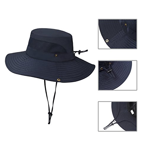 Jogoo Outdoor Boonie Sun Hat,Summer UPF 50 Protection Fishing Hat for Men& Women,Quick Drying and Breathable,Wide Brim Hat for Camping,Hiking and Boating.