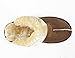 CLPP'LI Womens Slip on Faux Fur Warm Winter Mules Fluffy Suede Comfy Slippers-Tan-10