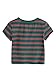 SweatyRocks Womens Tie Dye Letter Print Crop Top T Shirt,Striped  1,Medium =S