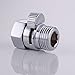 KES Shower Head Shut-Off Valve Ball Valve 1/2-Inch NPT BRASS Polished Chrome, KUS1140B