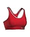 Under Armour Women's Armour Mid Sports Bra, Red/Aluminum, Medium
