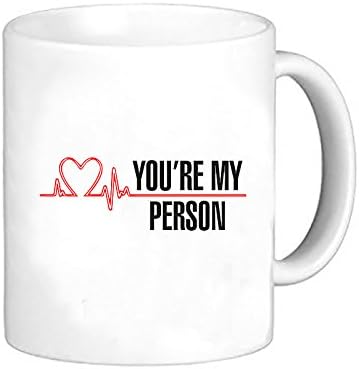 DCKLOIK You Are My Person Ceramic Gift Coffee (Tea, Cocoa) 11 Ounce Mug