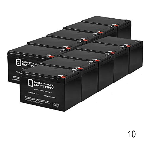 Mighty Max Battery 12V 12AH Battery Replacement for APC Back-UPS PRO BP650IPNP - 10 Pack Brand Product