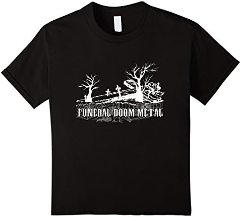 Kids Funeral Doom Metal T-Shirt 10 Black