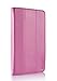 ProCase 2013 Version ASUS MeMO Pad HD 7 ME173X Protective Case with Bonus Stylus Pen - Tri-Fold Leather Cover Case for 2013 ASUS MeMO Pad HD 7 ME173X Tablet, Built-in Stand (Pink)