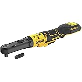 DEWALT 20V MAX XR 3/8″-1/2″ Ratchet Wrench, Variable Speed, Sealed Head Torque Wrench, 75ft lbs of Torque, Interchangeable Dr