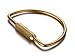 Cevinee™ Durable Brass Screw Lock Key Chain Ring, Creative EDC Kits Hanging Ring - D Shape