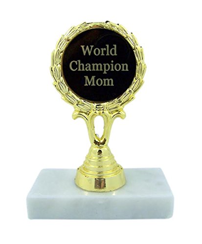 World champion mom trophy statue award gift, 5 1/4 inch